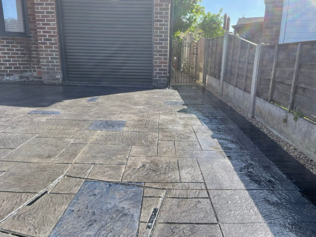 New driveway in Gatley area of Stockport