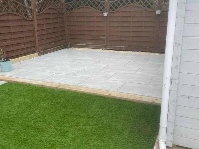 New Driveway and New Patio in Sale, Manchester