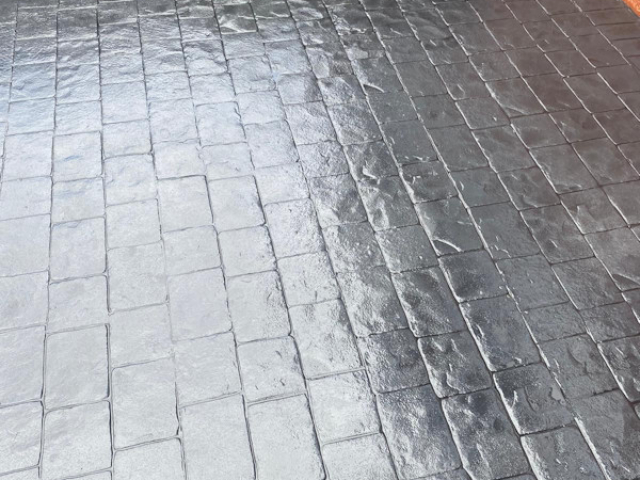 New Pattern Imprinted Concrete Driveway in Swinton