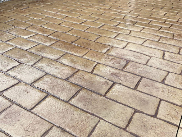 New Pattern Imprinted Concrete Driveway in St Helens, Merseyside
