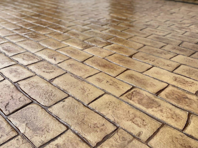 New Pattern Imprinted Concrete Driveway in St Helens, Merseyside