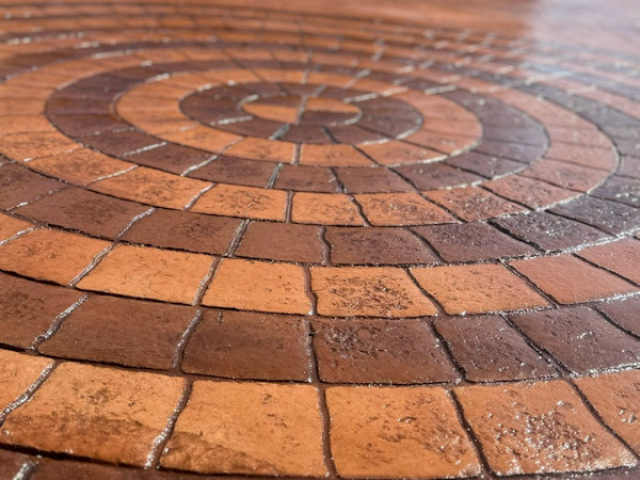 Pattern Imprinted Concrete Driveway in Chadderton Manchester