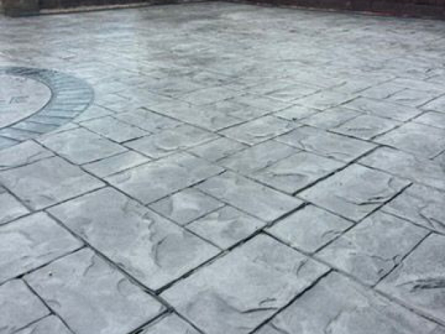 New Pattern Imprinted Concrete Driveway in Harpurhey