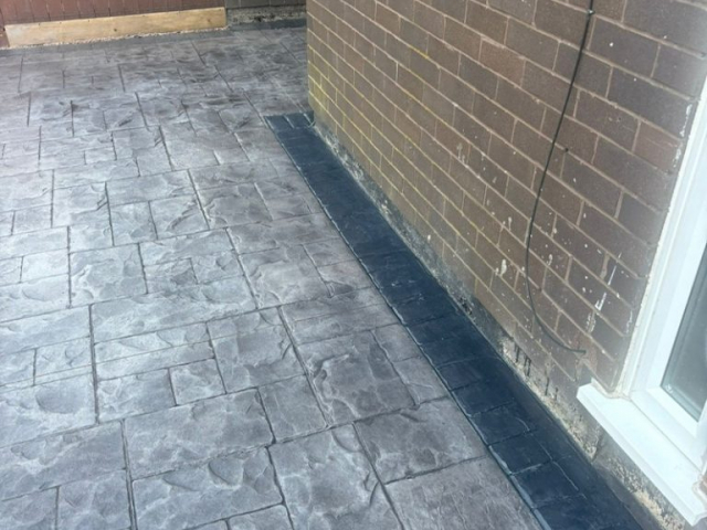 New Pattern Imprinted Concrete Driveway in Harpurhey