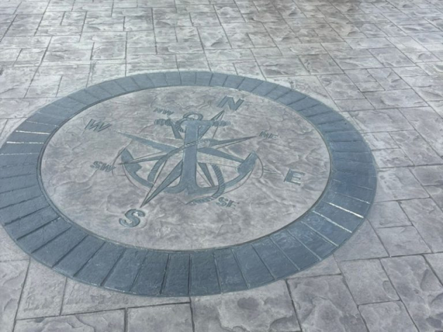 New Pattern Imprinted Concrete Driveway in Harpurhey