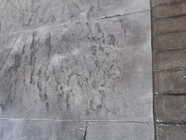 New Pattern Imprinted Concrete Driveway in Salford