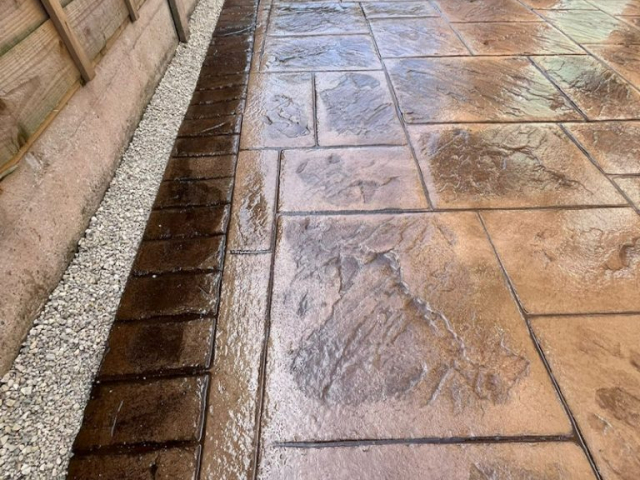 New Pattern Imprinted Concrete Driveway in Wythenshawe
