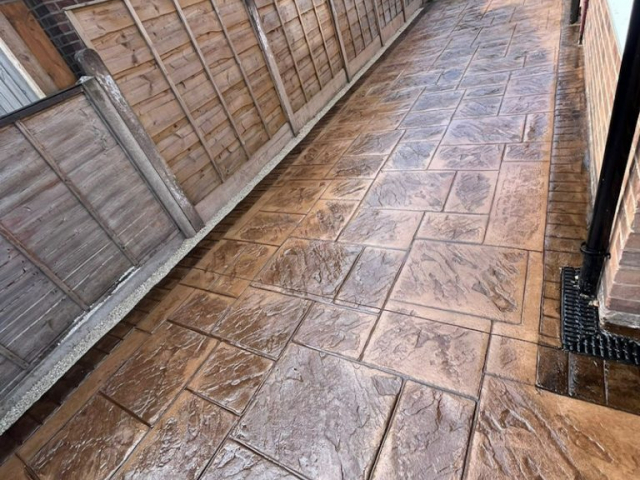 New Pattern Imprinted Concrete Driveway in Wythenshawe