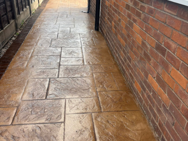 New Pattern Imprinted Concrete Driveway in Cheadle Hulme New Pattern Imprinted Concrete Driveway in Cheadle Hulme