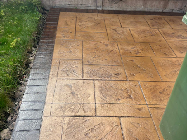 New Pattern Imprinted Concrete Driveway in Cheadle Hulme New Pattern Imprinted Concrete Driveway in Cheadle Hulme
