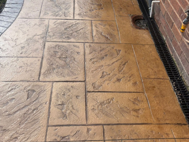 New Pattern Imprinted Concrete Driveway in Cheadle Hulme New Pattern Imprinted Concrete Driveway in Cheadle Hulme