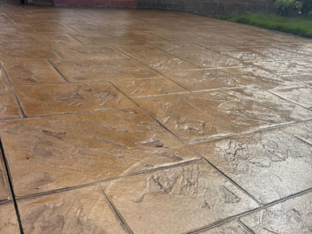 New Pattern Imprinted Concrete Driveway in Cheadle Hulme New Pattern Imprinted Concrete Driveway in Cheadle Hulme
