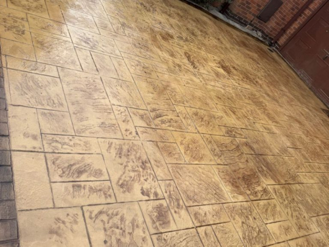 New Pattern Imprinted Concrete Driveway in Droylsden New Pattern Imprinted Concrete Driveway in Droylsden