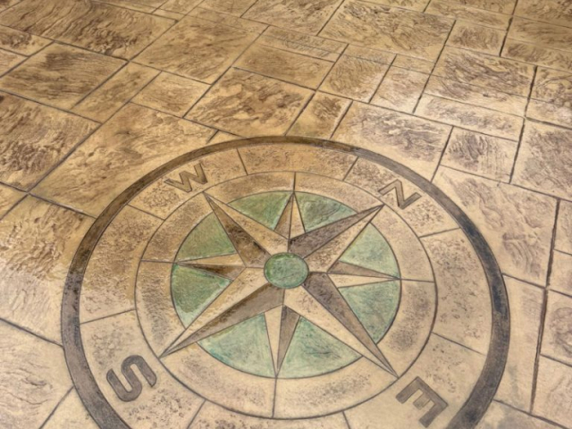 New Pattern Imprinted Concrete Driveway in Droylsden New Pattern Imprinted Concrete Driveway in Droylsden