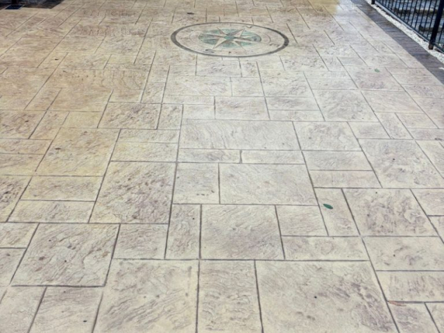 New Pattern Imprinted Concrete Driveway in Droylsden New Pattern Imprinted Concrete Driveway in Droylsden