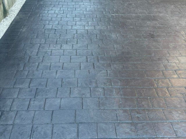 Pattern Imprinted Concrete Driveway in Wythenshaw Pattern Imprinted Concrete Driveway in Wythenshaw