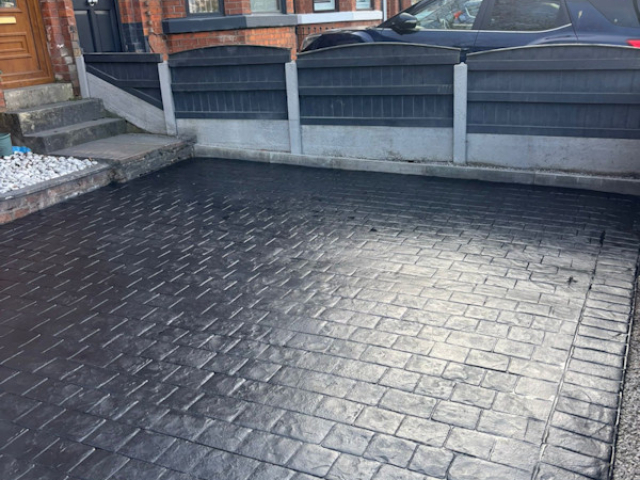New Concrete Driveway in Sale Moor Manchester