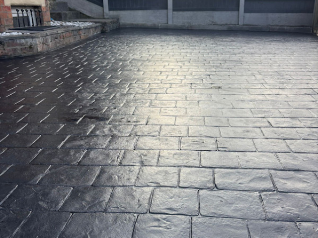 New Concrete Driveway in Sale Moor Manchester